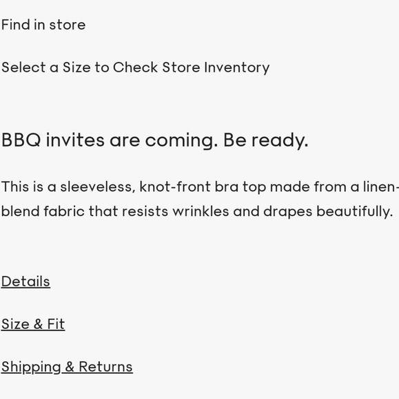 Wilfred "Aubrielle" Tie-front Crop Top - Picture 4 of 14